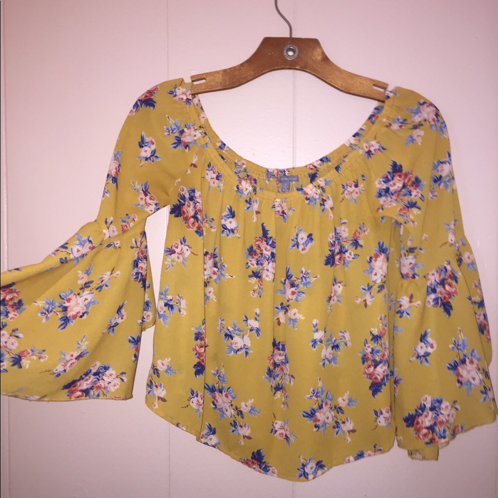 Charlotte Russe Off the Shoulder Flowy Top